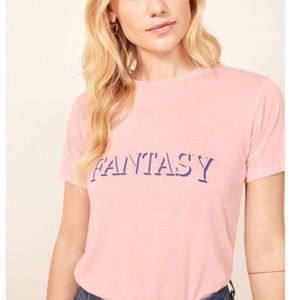 Reformation Size Small Fantasy Pink T-shirt